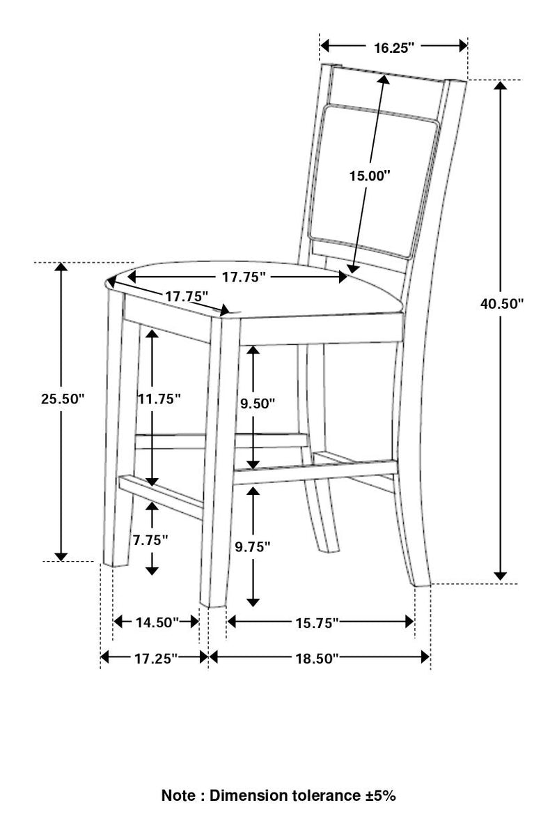 Dewey 5 Pc Counter Height Dining Sets