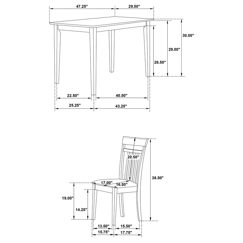 Robles 5 Pc Dining Set