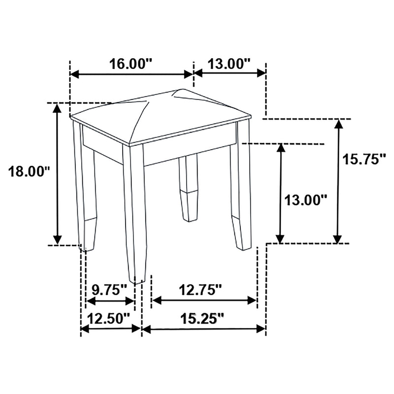 Barzini Vanity Stools