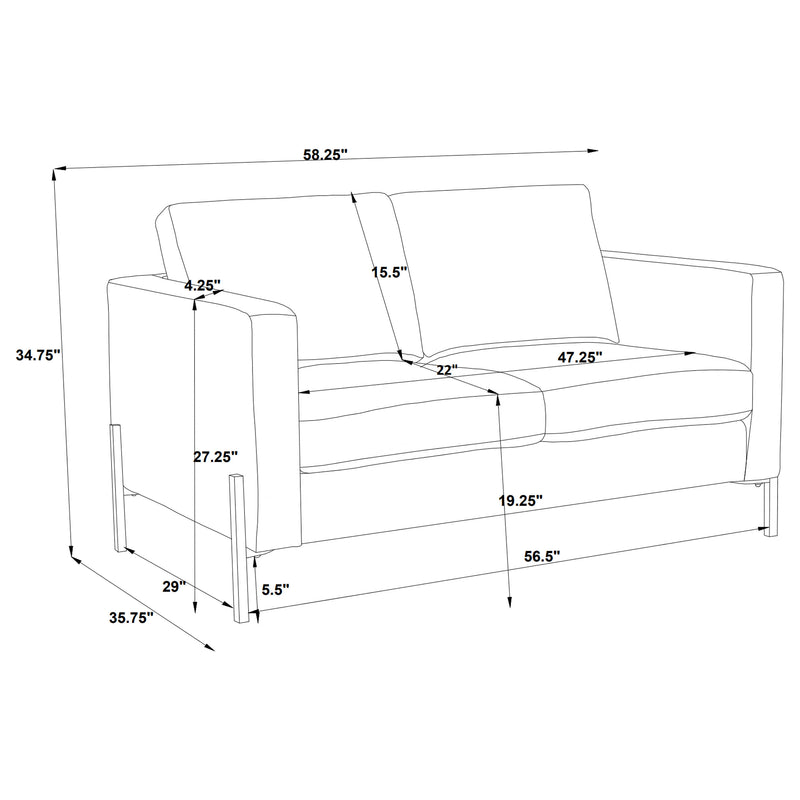 Tilly Stationary Loveseat