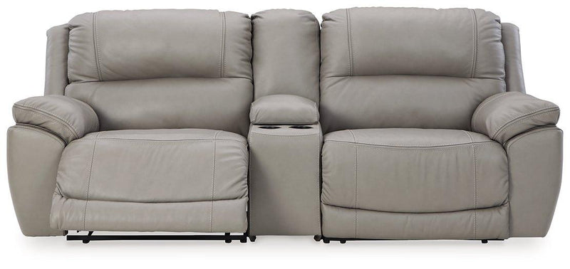 Dunleith 3-Piece Power Reclining Sectional Loveseat with Console