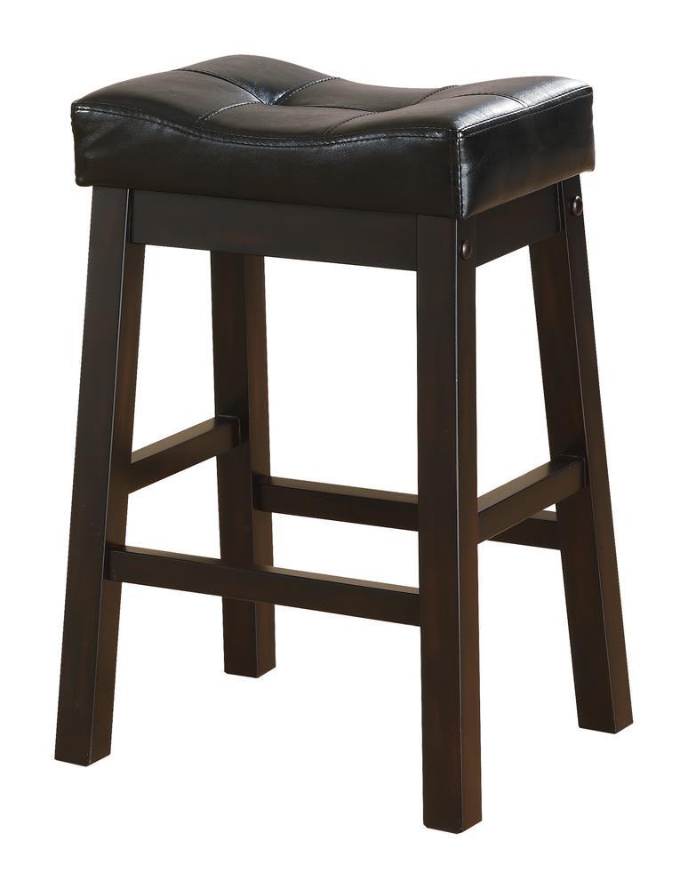 Transitional Black Counter-Height  Upholstered Chair