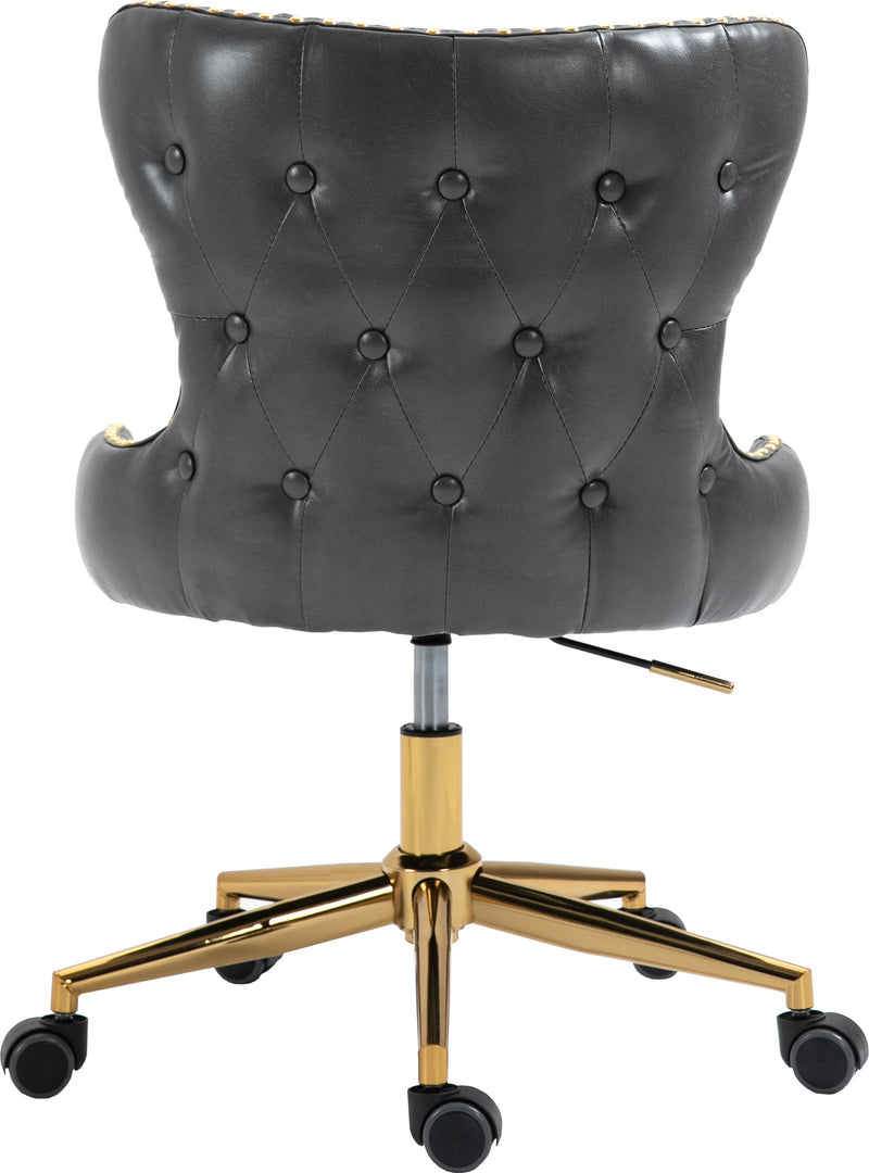 Hendrix Grey Faux Leather Office Chair