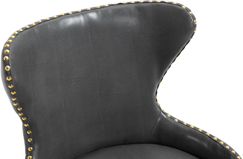 Hendrix Grey Faux Leather Office Chair