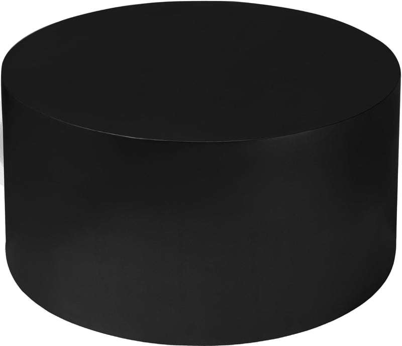 Cylinder Matte Black Coffee Table