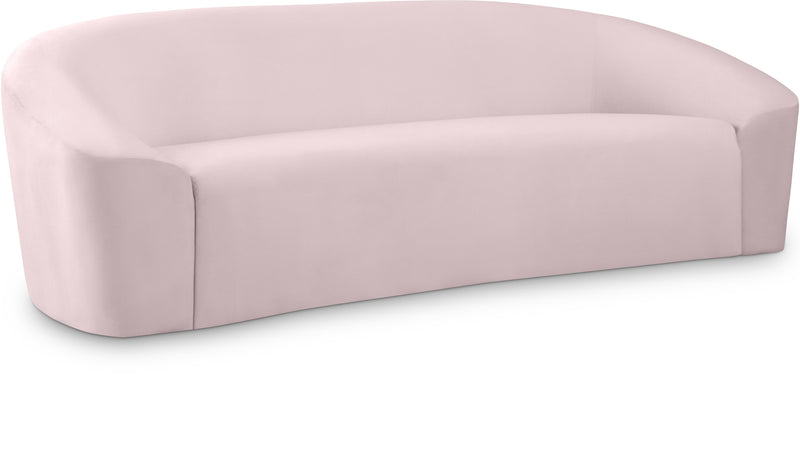 Riley Pink Velvet Sofa image