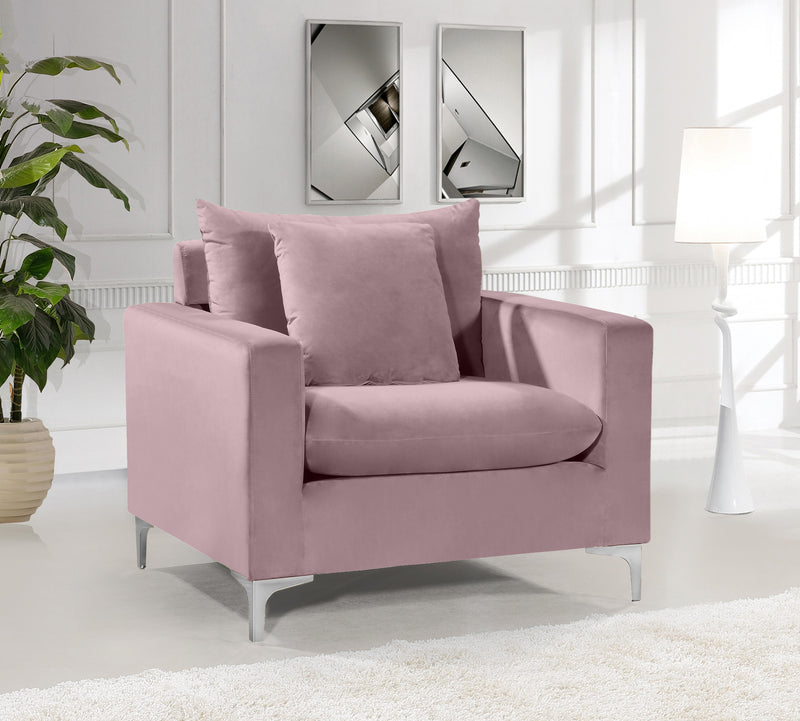 Naomi Pink Velvet Chair