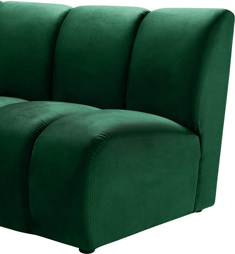 Infinity Green Velvet 7pc. Modular Sectional