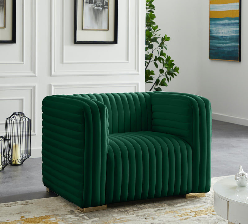 Ravish Green Velvet Chair