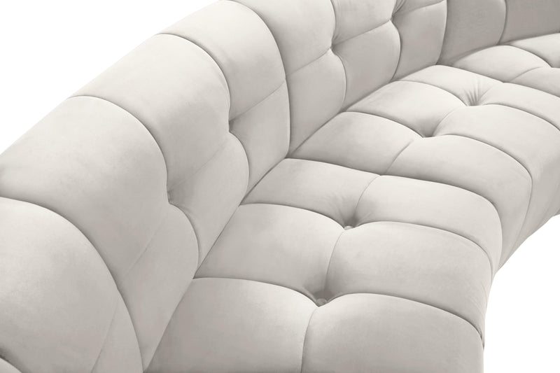 Limitless Cream Velvet 4pc. Modular Sectional