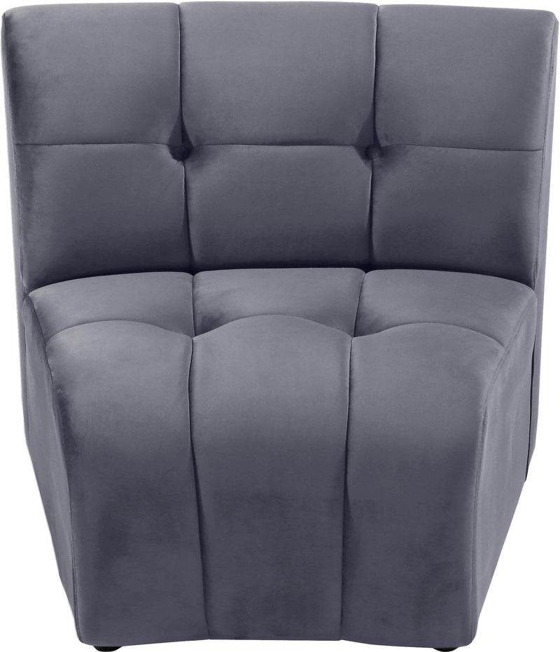 Limitless Grey Velvet Modular Chair