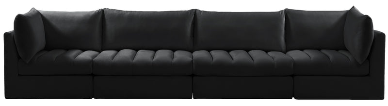 Jacob Black Velvet Modular Sofa