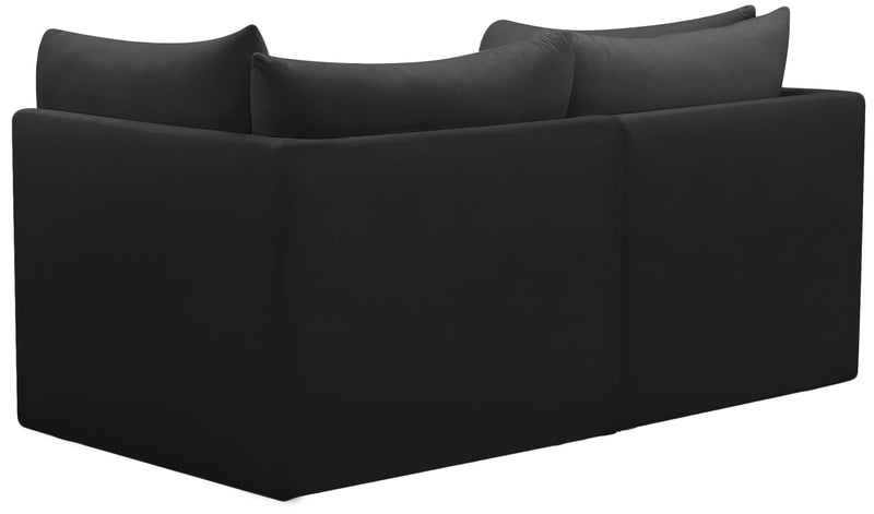 Jacob Black Velvet Modular Sofa