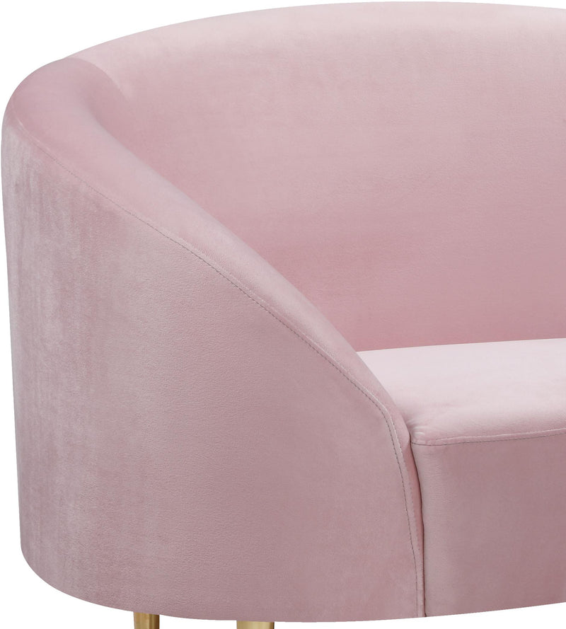 Ritz Pink Velvet Chair