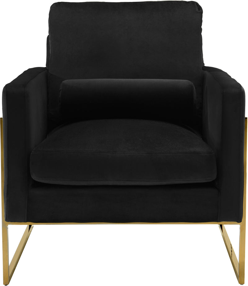 Mila Black Velvet Chair