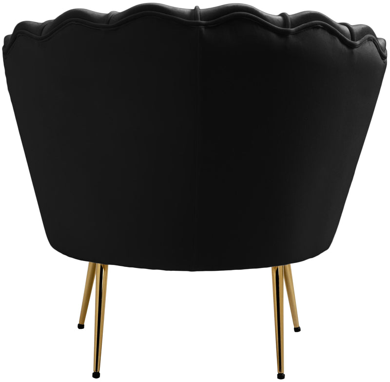 Gardenia Black Velvet Chair