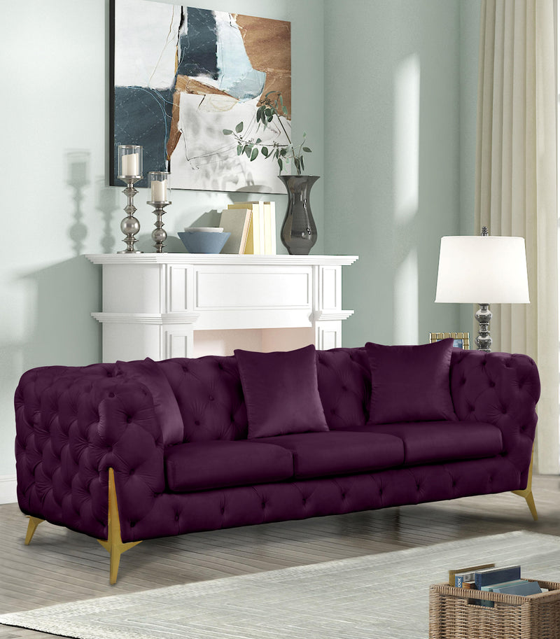 Kingdom Purple Velvet Sofa