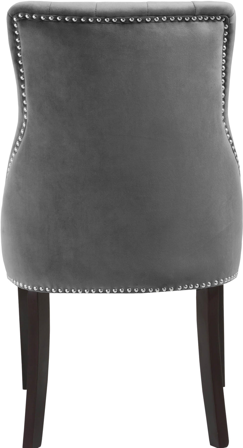 Oxford Grey Velvet Dining Chair
