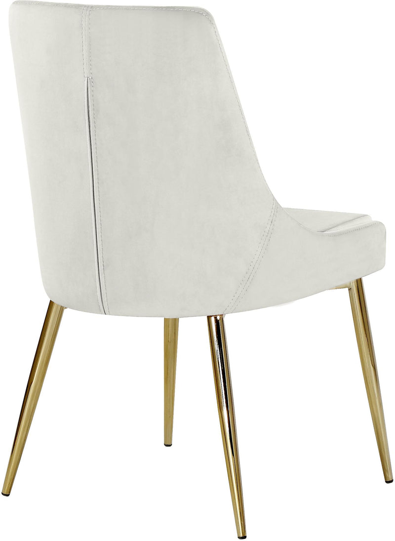 Karina Cream Velvet Dining Chair