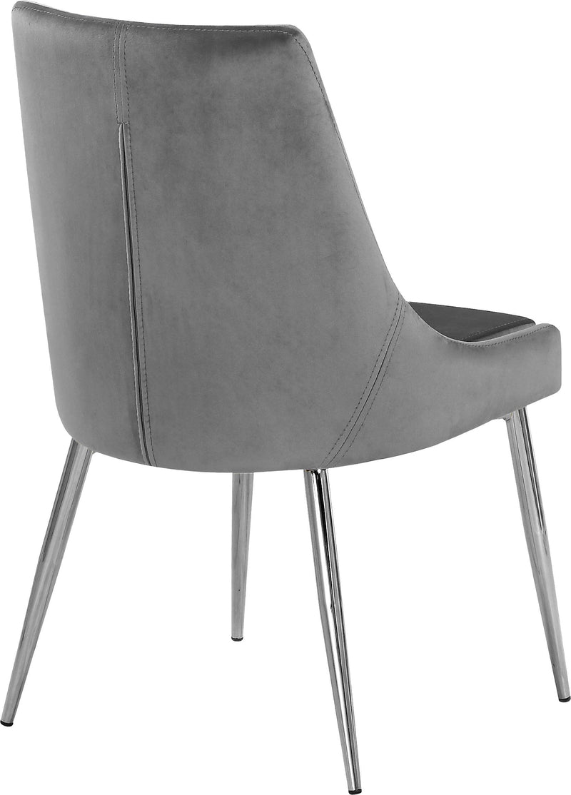 Karina Grey Velvet Dining Chair