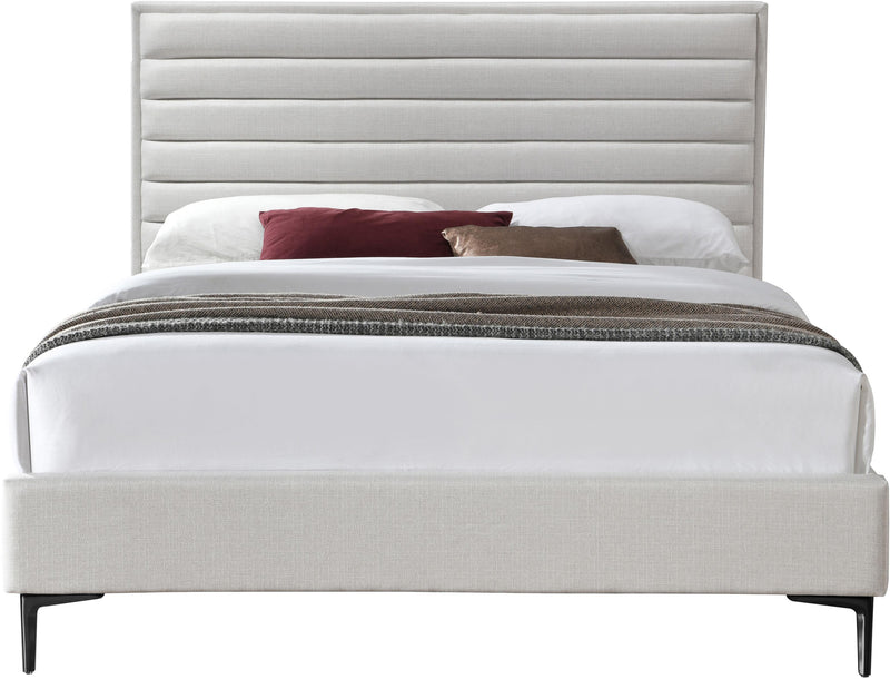 Hunter Cream Linen Queen Bed