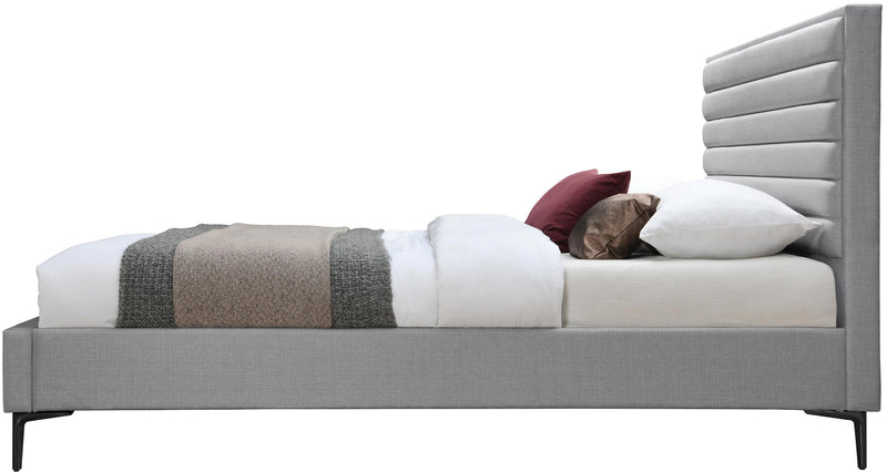 Hunter Grey Linen King Bed