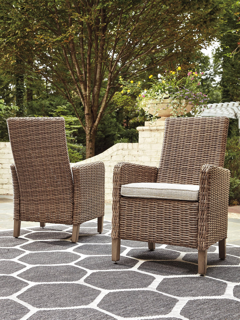Beachcroft Outdoor Arm Chair with Cushion (Set of 2)